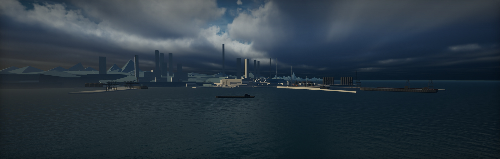 Panoramic view of EDZ-01 / Solaris City